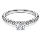 Eternity solitaire ring, Laboratory grown diamonds 0.7 ct tw, 18K white gold