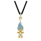 Good Luck Trolls pendant, Troll, Blue, Gold-tone plated