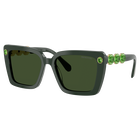 swarovski sunglasses square shape sk6032 green