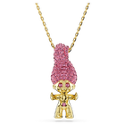 Good Luck Trolls pendant, Troll, Pink, Gold-tone plated