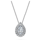 Eternity pendant, Laboratory grown diamonds 1 ct tw, 18K white gold