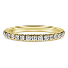 Eternity band ring, Laboratory grown diamonds 0.4 ct tw, 18K yellow gold