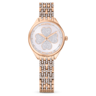 Attract watch, Swiss Made, Clover, Crystal bracelet, Rose gold tone, Rose gold-tone finish