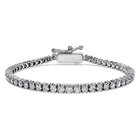 Eternity Tennis bracelet, Laboratory grown diamonds 3 ct tw, 18K white gold