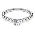 Eternity solitaire ring, Laboratory grown diamonds 0.25 ct tw, Sterling silver