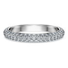 Eternity band ring, Laboratory grown diamonds 0.75 ct tw, 18K white gold