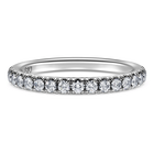 Eternity band ring, Laboratory grown diamonds 0.4 ct tw, 18K white gold