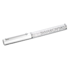 Crystalline Gloss Ballpoint Pen, White, Chrome plated