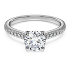 Eternity solitaire ring, Laboratory grown diamonds 1.2 ct tw, 18K white gold