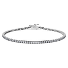 Eternity Tennis bracelet, Laboratory grown diamonds 1.5 ct tw, 18K white gold