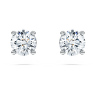 Eternity stud earrings, Laboratory grown diamonds 1 ct tw, 18K white gold