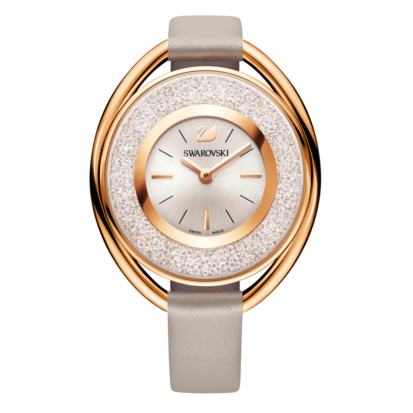 Buy Swarovski Crystalline Oval Watch Rose Gold Tone In Dubai Abu