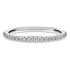 Eternity band ring, Laboratory grown diamonds 0.2 ct tw, Sterling silver