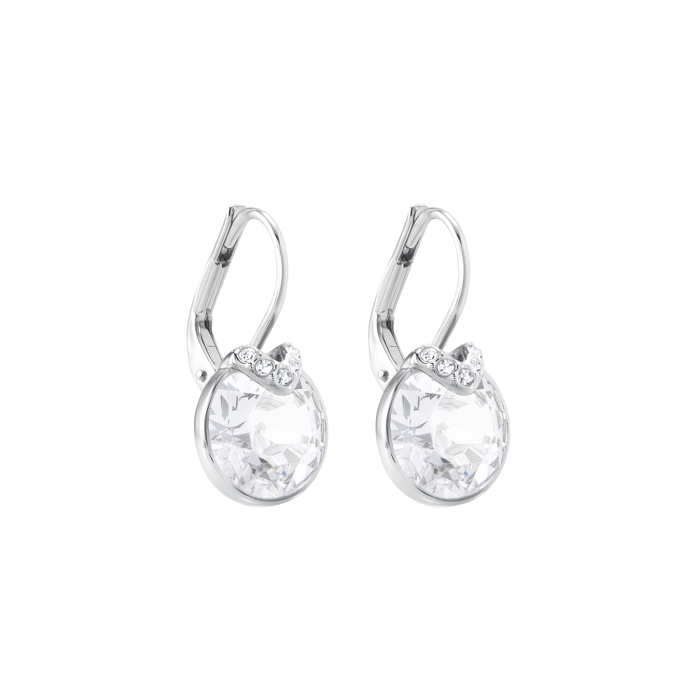 Buy Swarovski Bella V Pierced Earrings, White, Rhodium Plated in Dubai ...