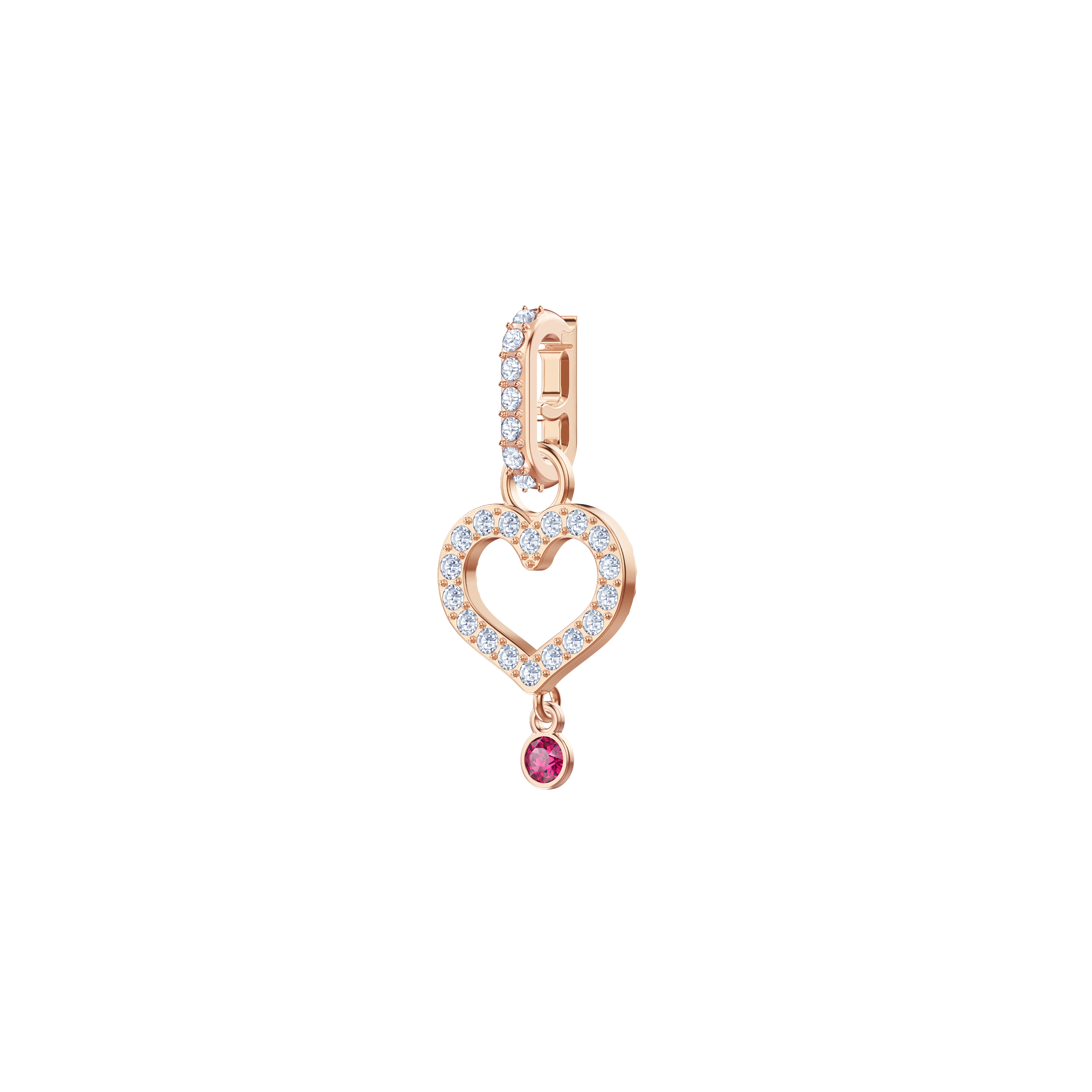 Buy Swarovski Swarovski Remix Collection Charm Heart, White, Rose gold ...